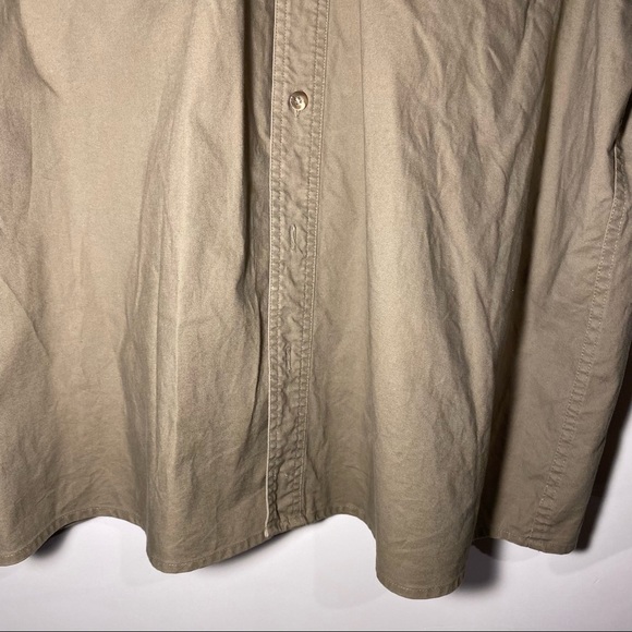 Cabelas Men’s Safari Series Tan Button Up Fishing Hunting Shirt Size XLT - Picture 3 of 8